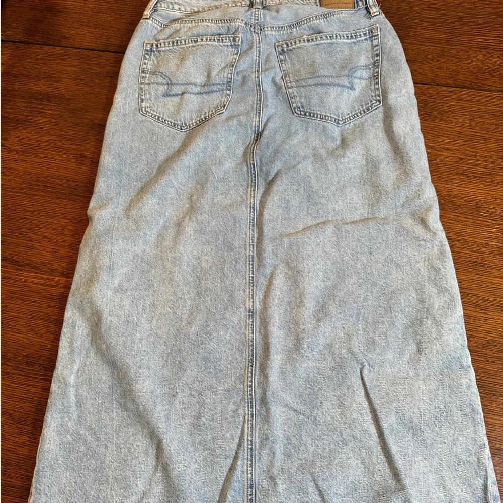 American Eagle Outfitters Light Blue Denim Skirt - Picture 2 of 5